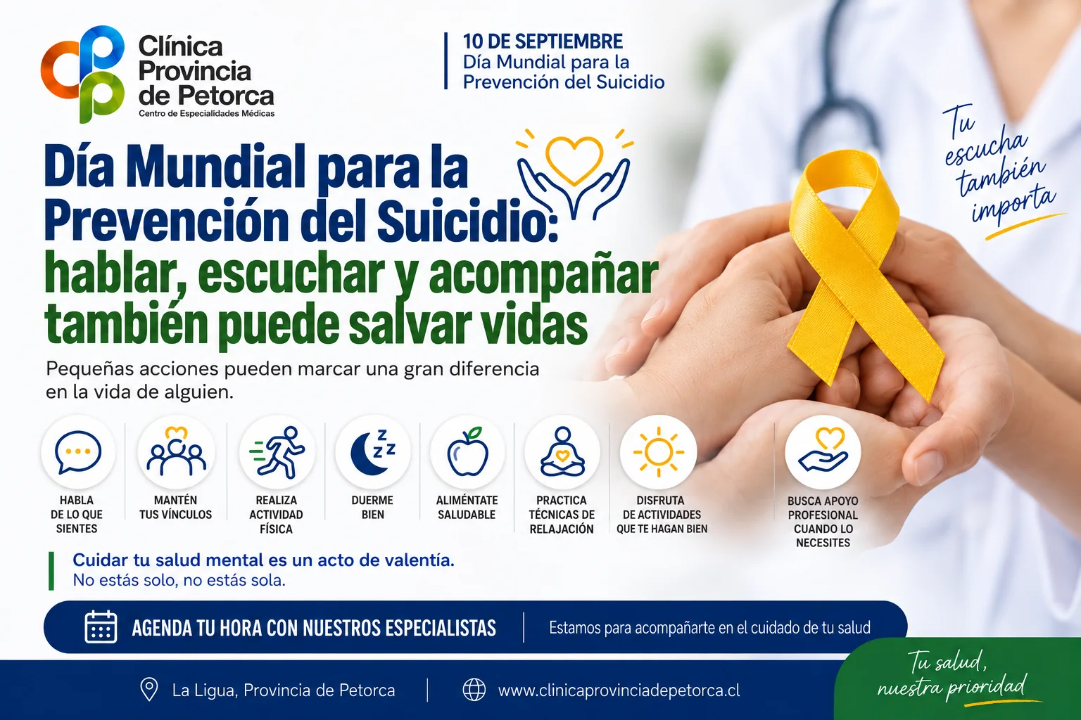 Día Mundial para la Prevención del Suicidio – Clínica Provincia de Petorca